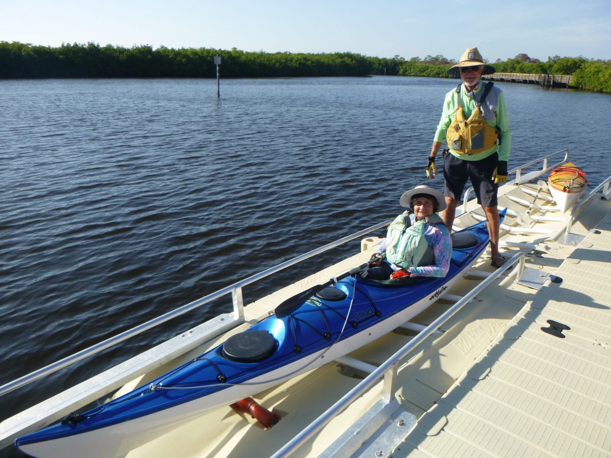 LAUNCHING KAYAKS OFF A KAYAK LAUNCH